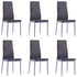 Sedmodijelni blagovaonski set sivi 281696