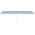 Samostojeća automatska tenda 600 x 300 cm plavo-bijela 3069606