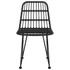 Vrtne stolice 2 kom crne 48 x 62 x 84 cm od PE ratana 319429