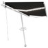 Automatska tenda sa senzorom za vjetar LED 450x300 cm antracit 3069574