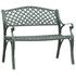 Vrtna klupa 102 cm od lijevanog aluminija zelena 317745 Vrtna klupa 102 cm od lijevanog aluminija zelena 317745