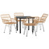 5-dijelni vrtni blagovaonski set od poliratana 3157860