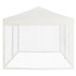 Sklopivi šator za zabave s bočnim zidovima 3 x 6 m krem 93550
