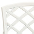 3-dijelni bistro set od lijevanog aluminija bijeli 3070582
