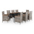 9-dijelni vrtni blagovaonski set s jastucima sivi 3099436