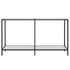 Konzolni stol bijeli 140 x 35 x 75,5 cm od kaljenog stakla 331696 Konzolni stol bijeli 140 x 35 x 75,5 cm od kaljenog stakla 331696