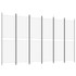 Sobna pregrada s 6 panela bijela 300 x 180 cm od tkanine 350222