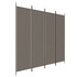 Sobna pregrada s 4 panela antracit 200 x 200 cm od tkanine 350184 Sobna pregrada s 4 panela antracit 200 x 200 cm od tkanine 350184