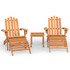 3-dijelna vrtna garnitura Adirondack masivno bagremovo drvo 3152122