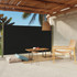 Uvlačiva bočna tenda za terasu 170 x 300 cm crna 317886