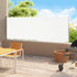 Uvlačiva bočna tenda za terasu 200 x 500 cm krem 313418