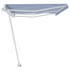 Samostojeća tenda na ručno uvlačenje 600 x 300 cm plavo-bijela 3069596