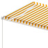 Samostojeća tenda na ručno uvlačenje 300 x 250 cm žuto-bijela 3069498