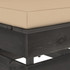 Modularna srednja sofa s jastucima od sivo impregniranog drva 3068123
