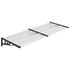 Nadstrešnica za vrata crna i prozirna 239x90 cm polikarbonat 153686