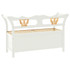 Klupa bijela 107 x 45 x 75,5 cm od masivne jelovine 351774 Klupa bijela 107 x 45 x 75,5 cm od masivne jelovine 351774