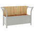 Klupa siva 107 x 45 x 75,5 cm od masivne jelovine 351775
