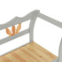Klupa siva 107 x 45 x 75,5 cm od masivne jelovine 351775