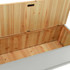 Klupa siva 107 x 45 x 75,5 cm od masivne jelovine 351775