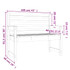 Vrtna klupa 109 x 48 x 91,5 cm od masivne duglazije 824065