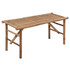 Sklopiva vrtna klupa s jastukom 118 cm od bambusa 3063871