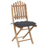 5-dijelni sklopivi vrtni blagovaonski set od bambusa 3063975