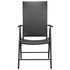 5-dijelni vrtni blagovaonski set crno-smeđi 3060054
