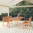 3-dijelni vrtni blagovaonski set od masivne tikovine 3157159