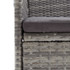 5-dijelni vrtni blagovaonski set s jastucima sivo-crni 3156636