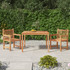 3-dijelni vrtni blagovaonski set od masivne tikovine 3157146