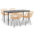 5-dijelni vrtni blagovaonski set od poliratana 3157848