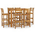 7-dijelni vrtni blagovaonski set od masivnog bagremovog drva 3154397