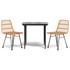 3-dijelni vrtni blagovaonski set od poliratana 3157873