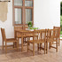 7-dijelni vrtni blagovaonski set od masivne tikovine 3059930