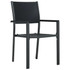 9-dijelni vrtni blagovaonski set crni 3099280