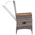 9-dijelni vrtni blagovaonski set s jastucima sivi 3099454