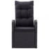 7-dijelni vrtni blagovaonski set s jastucima crni 3099494