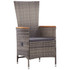 9-dijelni vrtni blagovaonski set s jastucima sivi 3099470