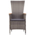 9-dijelni vrtni blagovaonski set s jastucima sivi 3099470