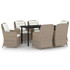 7-dijelni vrtni blagovaonski set smeđi 3099556