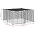 Kavez za ljubimce s 12 panela i vratima crni 35 x 35 cm čelični 3114054 Kavez za ljubimce s 12 panela i vratima crni 35 x 35 cm čelični 3114054