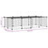 Kavez za ljubimce s 20 panela i vratima crni 35 x 35 cm čelični 3114055 Kavez za ljubimce s 20 panela i vratima crni 35 x 35 cm čelični 3114055