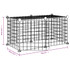 Kavez za ljubimce s 8 panela i vratima crni 35 x 35 cm čelični 3114050 Kavez za ljubimce s 8 panela i vratima crni 35 x 35 cm čelični 3114050