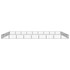 Ograda za pse s 32 panela crna 100 x 50 cm čelik obložen prahom 3115973