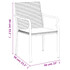 Vrtne stolice s jastucima 4 kom crne 56x59x84 cm od poliratana 3187075