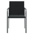 Vrtne stolice s jastucima 6 kom crne 56x59x84 cm od poliratana 3187076