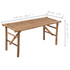 Sklopiva vrtna klupa s jastukom 118 cm od bambusa 3063856