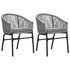 3-dijelni vrtni blagovaonski set sivi 3099233