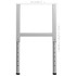 Okviri za radni stol 2 kom metalni 55 x (69 - 95,5) cm sivi 147932