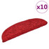 Otirači za stepenice 10 kom 56 x 17 x 3 cm crveni 149797
